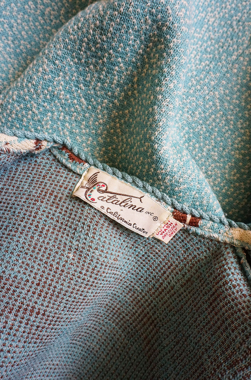 Rare 1940s Catalina Pom Pom Sweater
