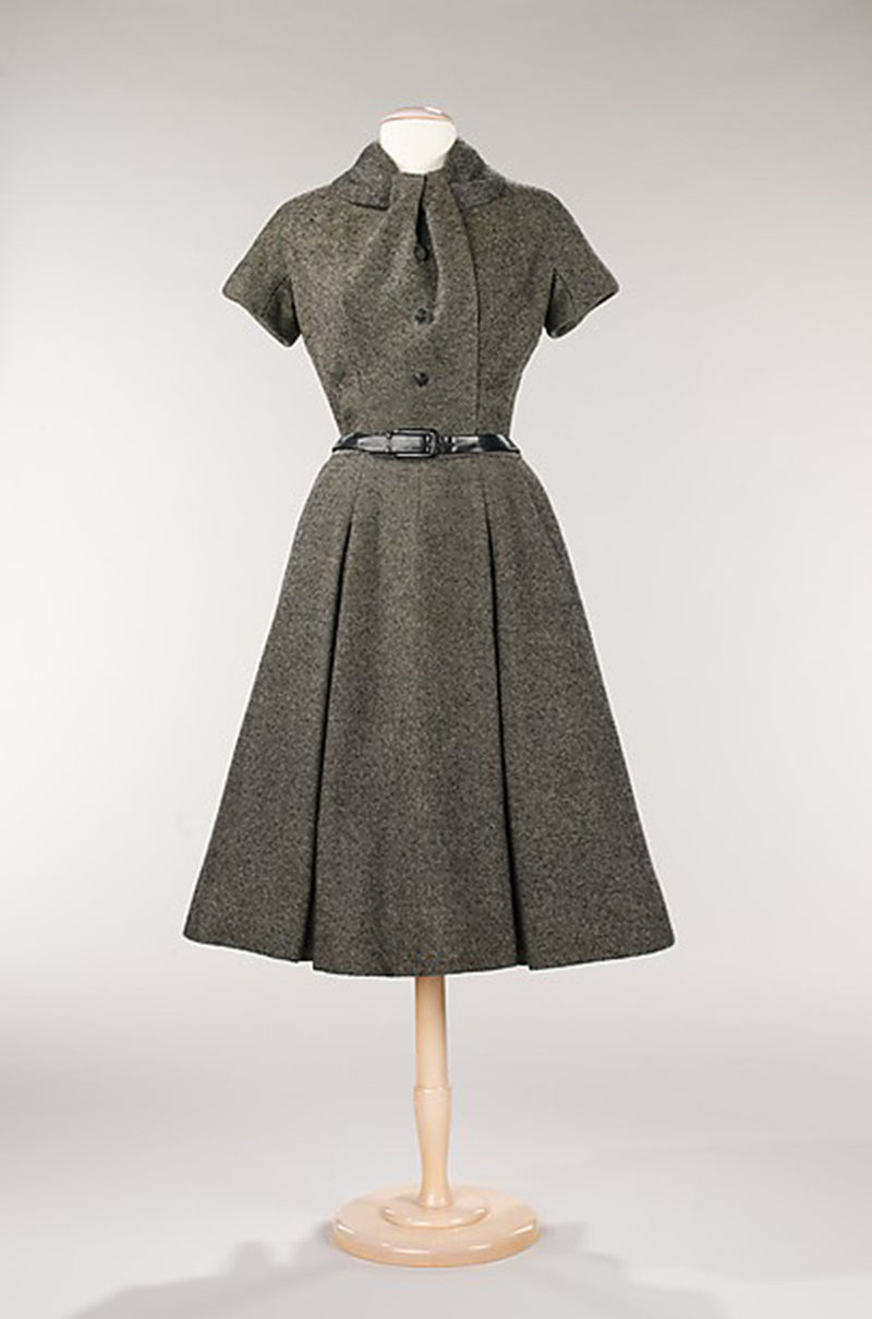 c1955 Christian Dior Original Demi-Couture Fitted Dress