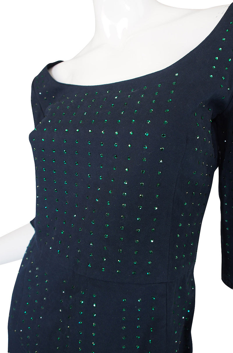 Recent Miu Miu Dress with Green Rhinestones – Shrimpton Couture