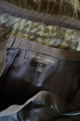 Recent Louis Vuitton Mixed Textiles Silk Chiffon & Tweed Skirt