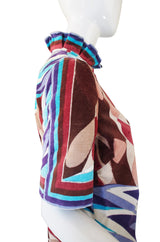 1960s Pucci Terry Cloth Mini Dress or Cover Up