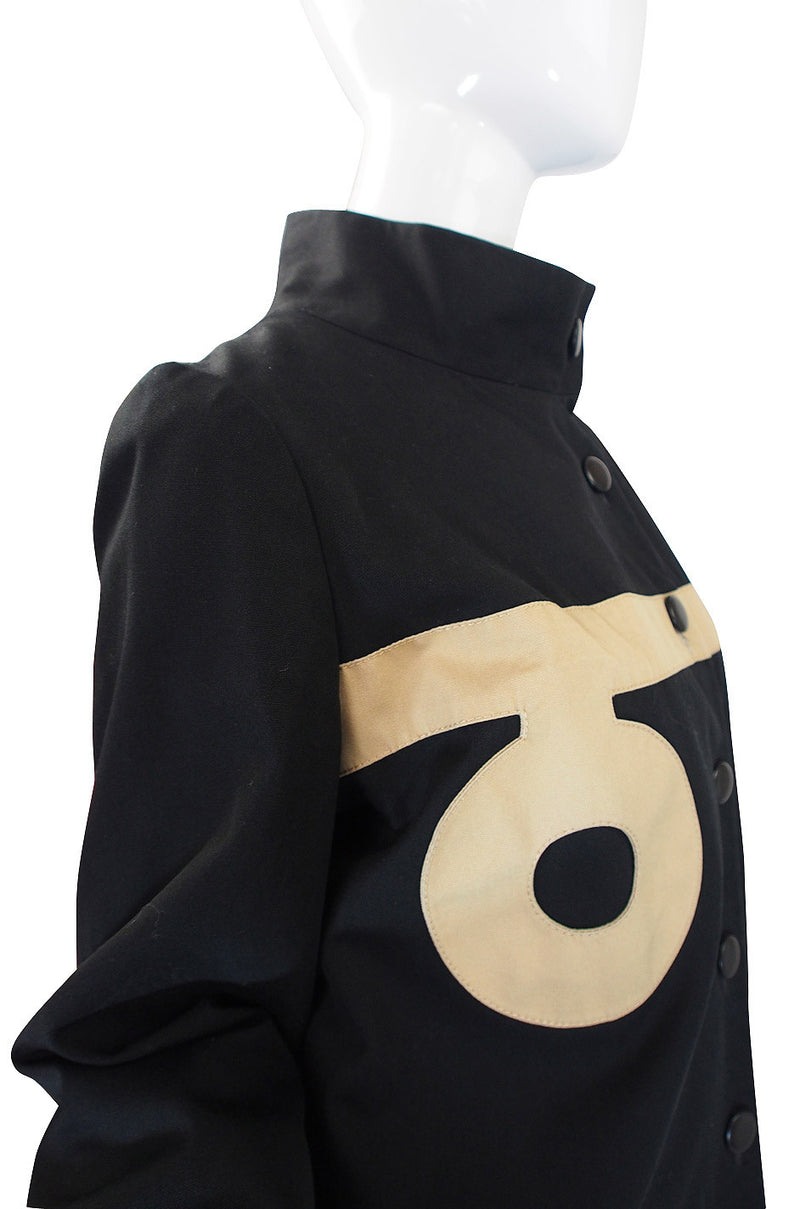 1960s Pierre Cardin Canvas Logo Coat