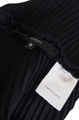 circa 1996 Tom Ford for Gucci Black Halter Knit Top