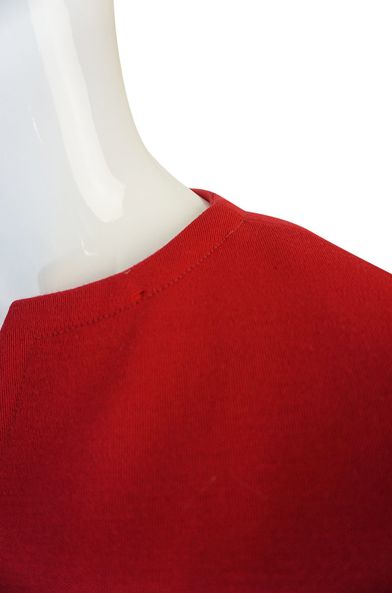 Treasure Item - c1973 Red Knit Wool Dress & Belt from Saks
