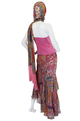 1990s Galliano for Dior Silk Corset & Skirt Set