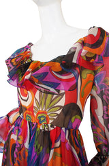 1960s Silk Oscar de la Renta Dress