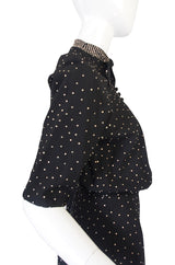 Rare 1940s Eisenberg and Sons Studded Dress
