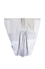 c1978 Silver Silk Thea Porter Couture Abaya Caftan