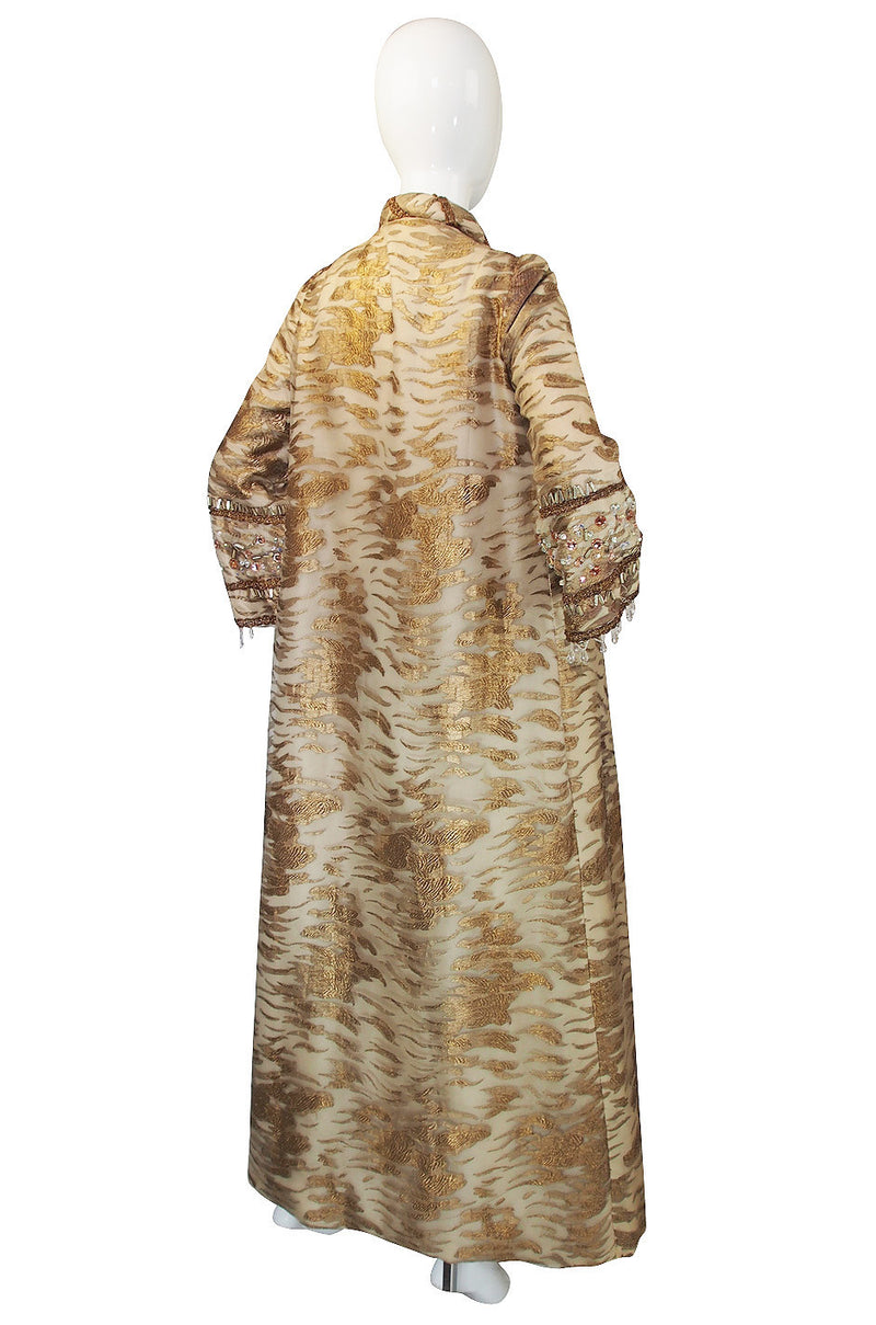 1960s Incredible Custom Beaded Coat & Gown