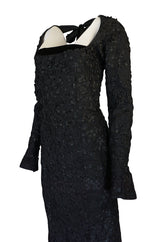 F/W 2002 Tom Ford for Yves Saint Laurent Runway Textured Dress
