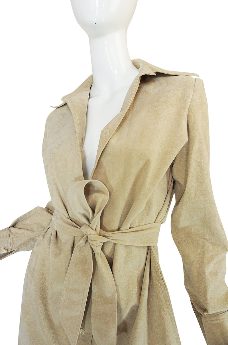 Halston ultrasuede shop shirt dress