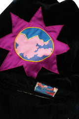 c1969 Astrid Lundstrom's Mr Freedom Velvet Applique Skirt