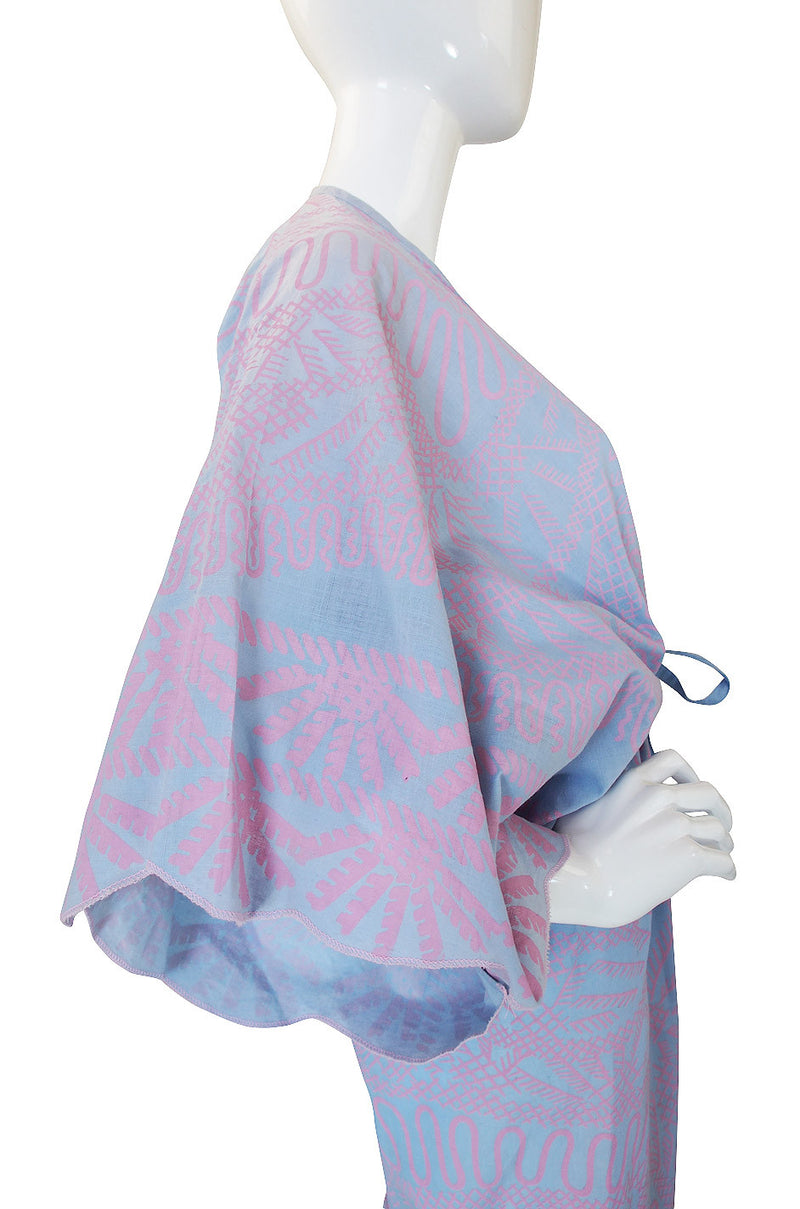 1974 "Spinifix Landscape" Print Zandra Rhodes Caftan