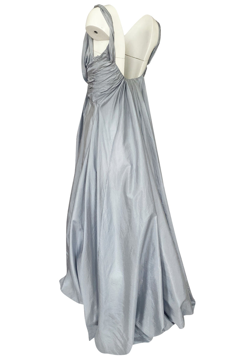 Spring 2007 John Galliano for Christian Dior Pale Blue Silk Voluminous Dress