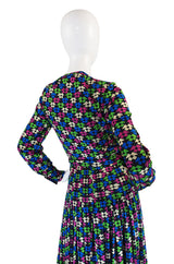 1960s Incredible Givenchy Silk Jersey Maxi Dress