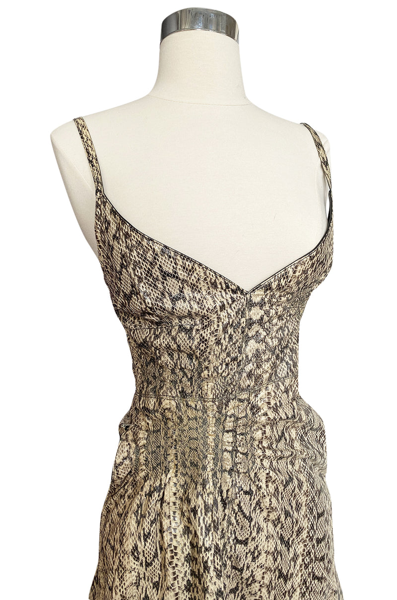 Spring 2013 Valentino Runway Look 33 Natural Snakeskin Slip Dress