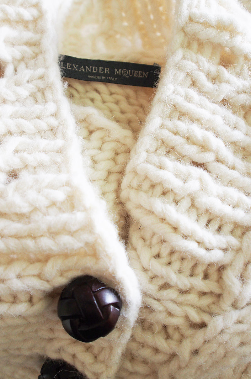 F2005 RTW Alexander McQueen Cable Knit Sweater