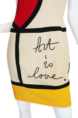 1990s "Art is Love" Moschino Cheap & Chic Dress