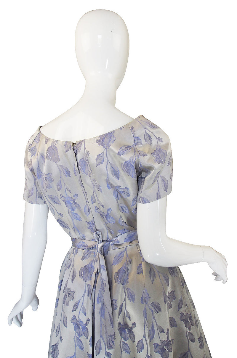 1950s Silvered Lavender Suzy Perette Dress