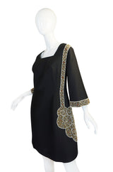 1960s Trompe L'oeil Beaded Bag Dress & Matching Coat