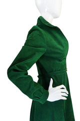 1972 Green Ultrasuede Halston Dress with Belt