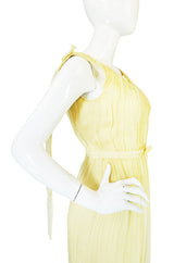 F/W 2005 Alexander McQueen Documented Runway Yellow Silk Dress
