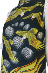 Recent Manish Arora Beaded & Sequin Eagle Print Dress