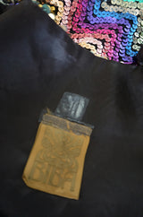 c1973 Biba Rare Rainbow Sequin Vest Top