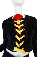 Rare 1971 Mr Freedom by Diana Crawshaw Velvet 'Baseball' Suit