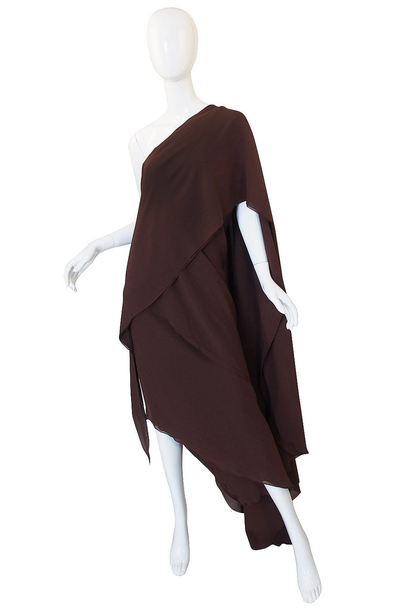 Rare 1970s Silk Grecian Jacqueline de Ribes Gown