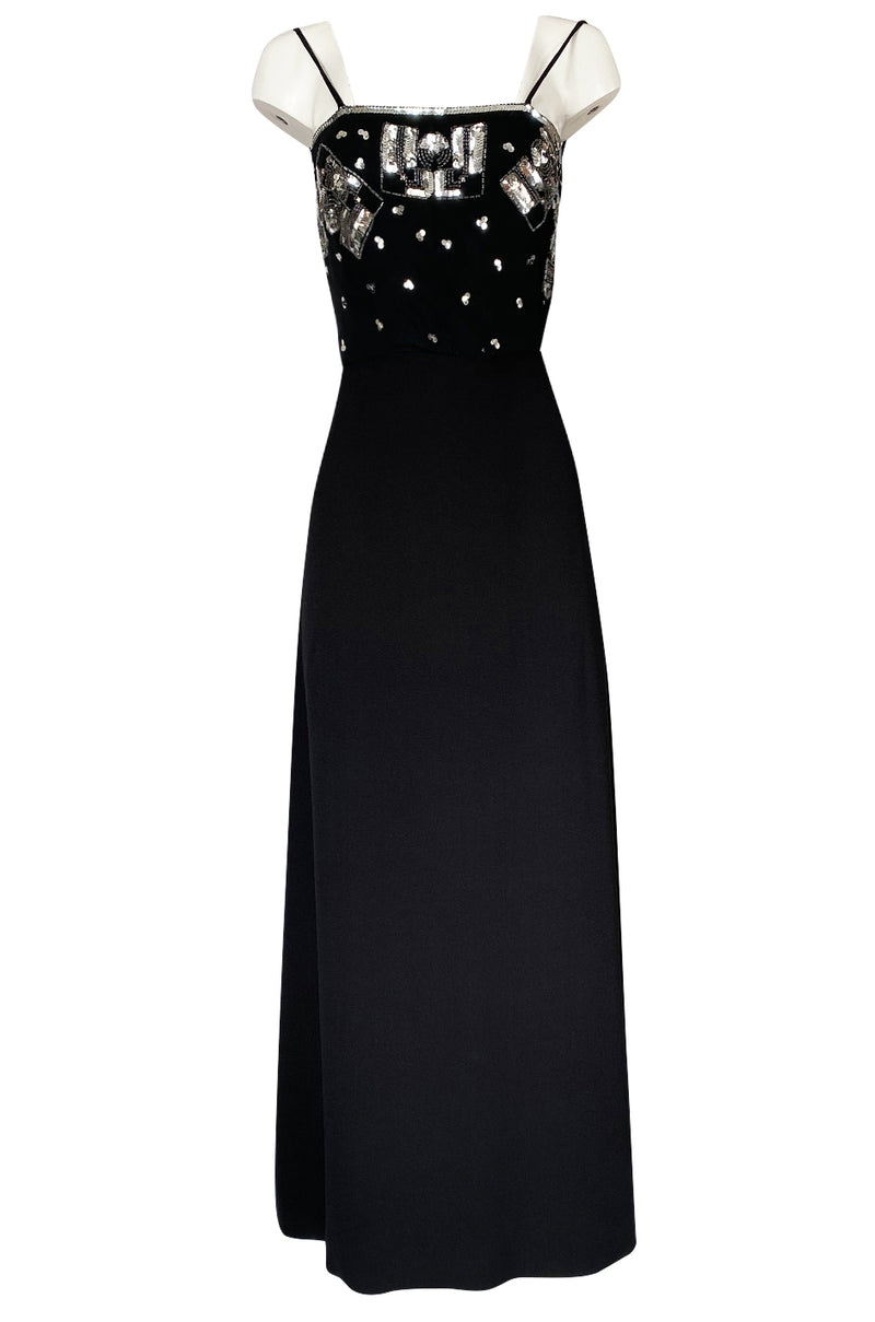 Spring 1974 Chloe by Karl Lagerfeld Sequin Dress Set as Seen on Sylvie Vartan