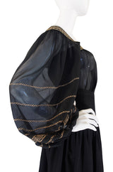 S/S 1977 Yves Saint Laurent Peasant Top & Skirt