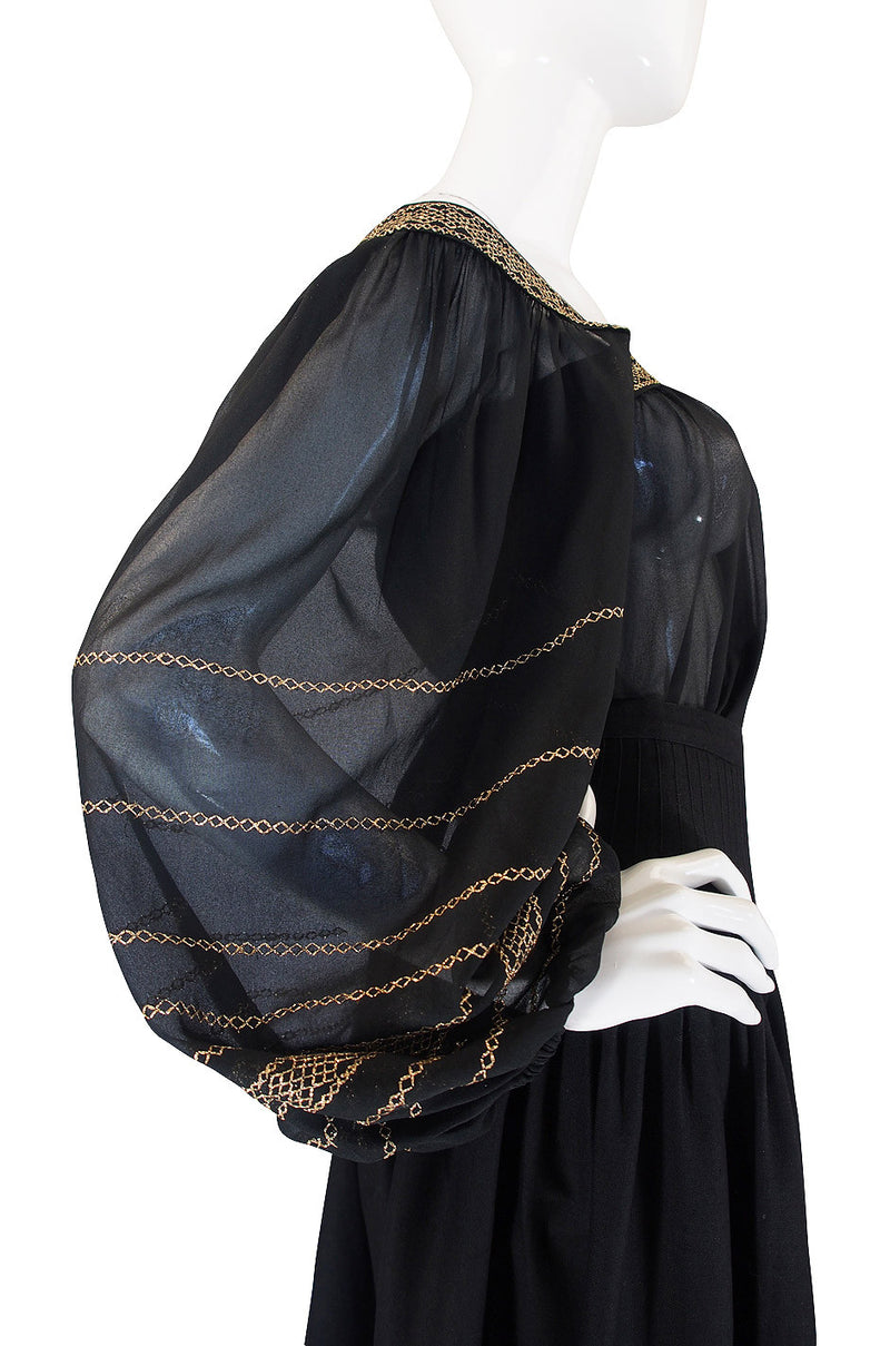 S/S 1977 Yves Saint Laurent Peasant Top & Skirt