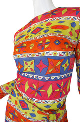 1960s Silk Jersey Pucci with Crystal Coppola Belt