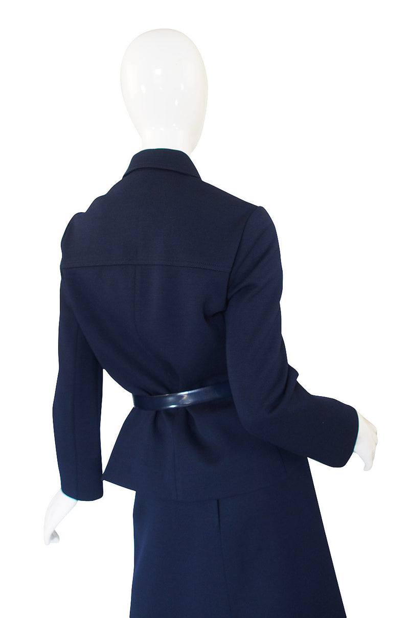 1960s Miss Dior Deep Blue Structured Suit