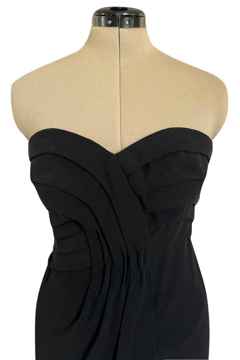Spring 1998 Valentino Haute Couture Strapless Dress w Elaborately Beaded & Sequin Skirt