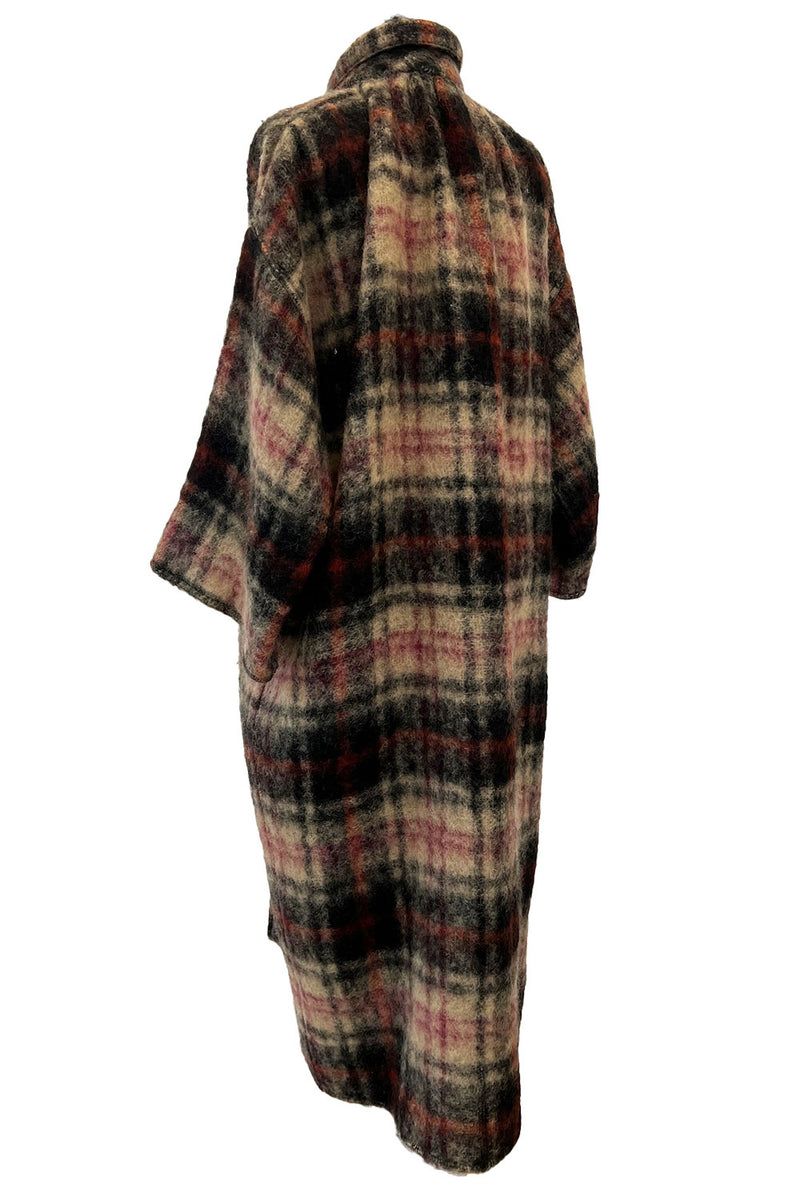 Fabulous Fall 1978 Geoffrey Beene Runway Oversized Mohair Blanket Cocoon Coat