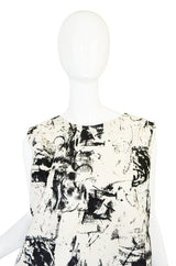Recent Marni Graphic Abstract Print Cotton Sack Dress