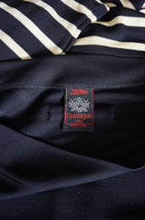 Early 2000s Jean Paul Gaultier Navy Breton Striped Knit Top