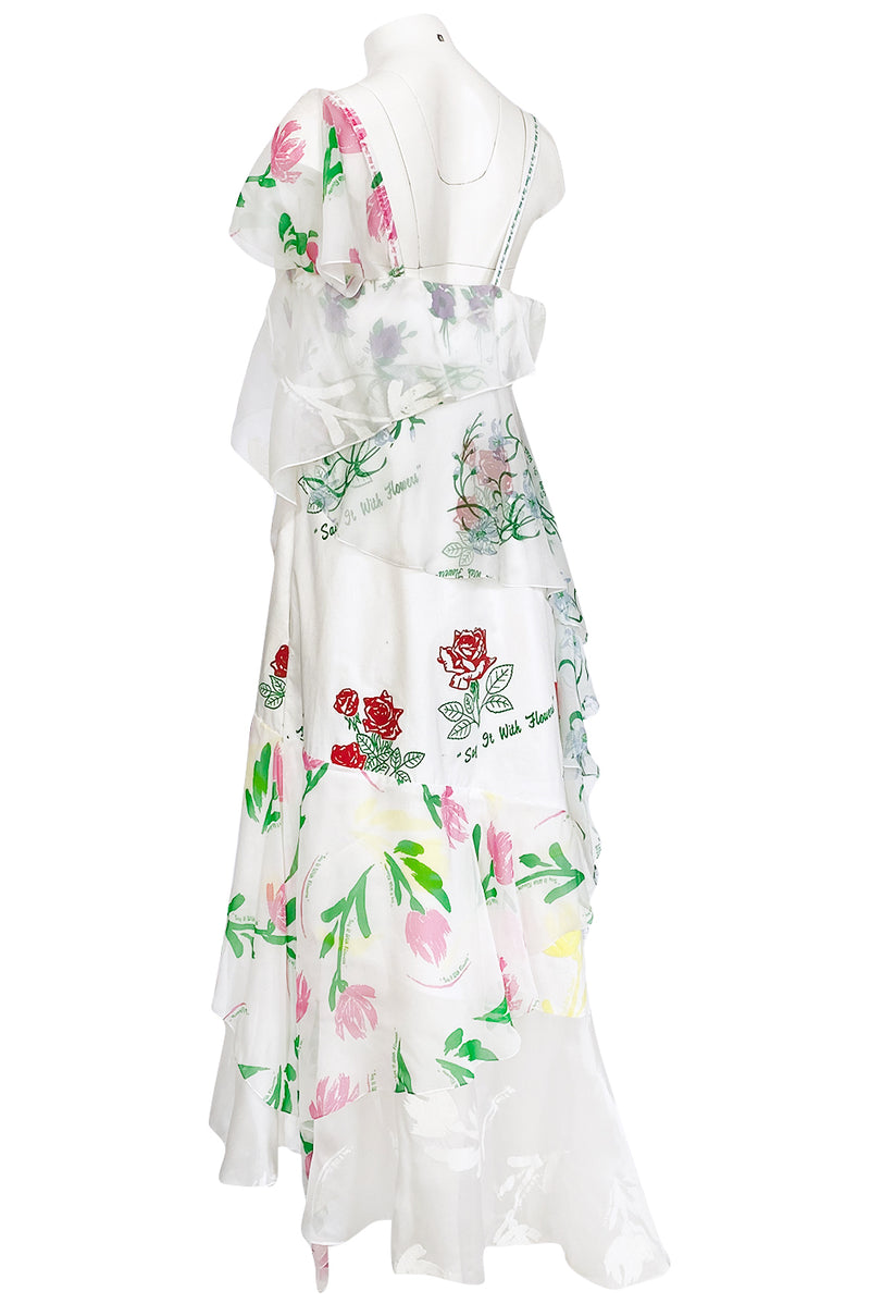 Resort 2018 Rosie Assoulin "Say It With Flowers" Printed Floral Dress