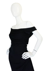 Extraordinary 1940s Ceil Chapman Attr Jersey Dress