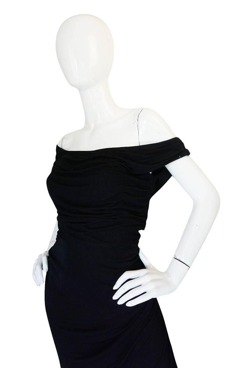 Extraordinary 1940s Ceil Chapman Attr Jersey Dress