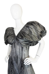 1970s Yves Saint Laurent Silk Dress with Exceptional Lines