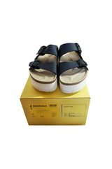 Limited Edition Navy Sacai Stacked Birkenstocks