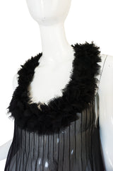 F/W 2006 Chanel Runway Semi-Sheer Silk Baby Doll Dress