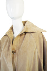 Amazing 1970s Christian Dior Suede Swing Coat
