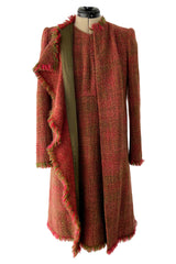 Fall 2000 Chanel by Karl Lagerfeld Haute Couture Runway Look 17 Sleeveless Dress & Coat