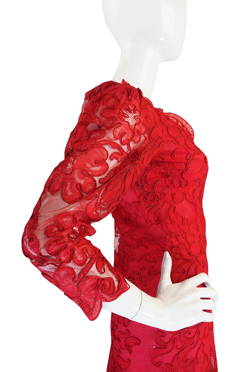 1983 Haute Couture Yves Saint Laurent Lace Dress