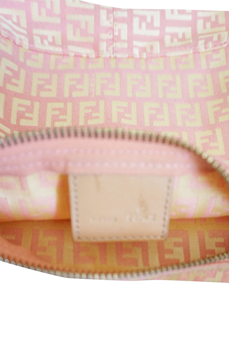 Early 2000s Pink and Gold Fendi Logo Mini Bag – Shrimpton Couture