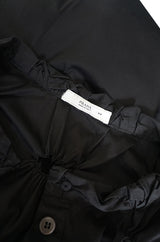 c2007 Prada Black Gathered "Knot" Black Top